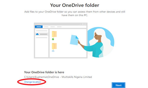 OneDrive setup