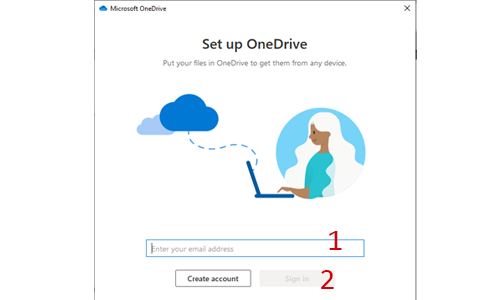 OneDrive set up